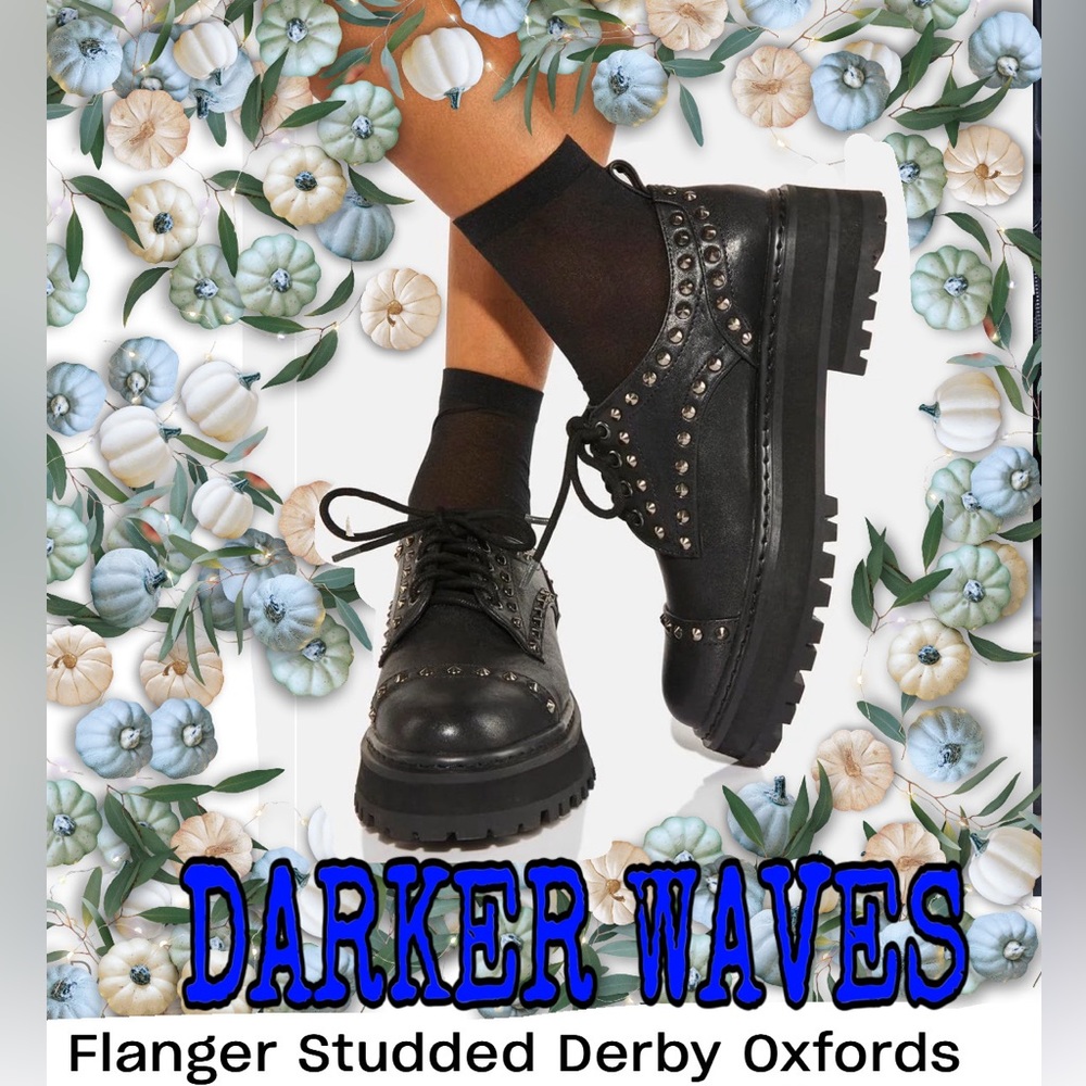 Flanger studded derby oxfords